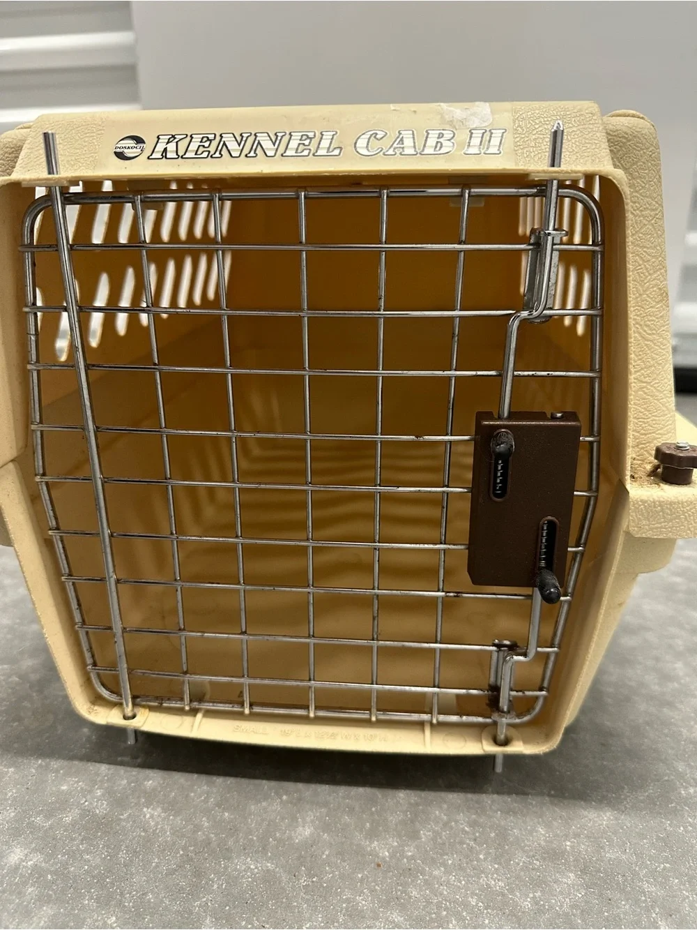 KENNEL CAB II Travel Carrier Hard Sided Dog Cat Transport Animal Crate Small 19”